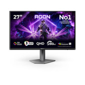 AOC AGON PRO AG276QZD2 Monitor PC 67,3 cm (26.5") 2560 x 1440 Pixel Quad HD QD-OLED Nero, Grigio