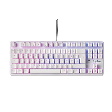 IOPLEE 564BTR Tastiera meccanica  Gaming USB QWERTY Italiano Bianca