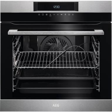 AEG BPK642020M 71 L 3000 W Nero, Acciaio inox