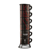 Bialetti Stranger Things tazza Nero, Rosso Espresso 1 pz