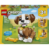 LEGO Creator 31382 3in1 Adorabili Animali: Cagnolino Giocoso, Animale Giocattolo Trasformabile in Scoiattolo o Anatra, 8+