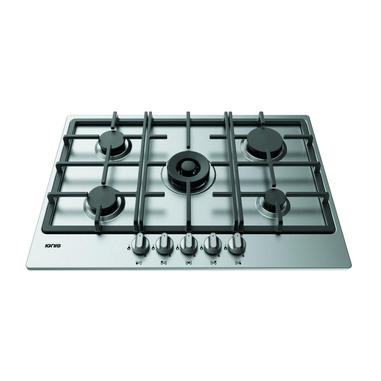 Ignis THK 751 W/IX/N IT Acciaio inox Da incasso 75 cm Gas 5 Fornello(i)