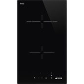 Smeg Universal SE232TD1 piano cottura Nero Da incasso 30 cm Ceramica 2 Fornello(i)