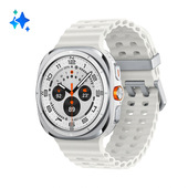 Samsung Galaxy Watch Ultra Smartwatch Galaxy AI, Resistenza estrema, Batteria a lunga durata, Sirena di emergenza, LTE, Cassa in titanio di grado aerospaziale 47mm Titanium White