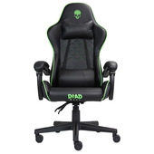 Deadwave DWGT0007 sedia per videogioco Sedia da gaming per PC Seduta imbottita Nero, Verde