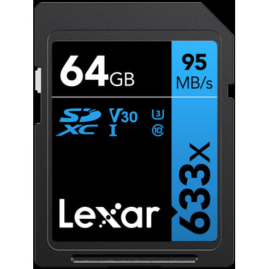 Lexar Professional 633x SDXC UHS-I Cards 64 GB Classe 10