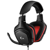 Logitech G 981-000757 cuffia e auricolare Cablato A Padiglione Gaming Nero, Rosso