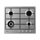 Candy Moderna CHW6BF4WPX Acciaio inox Da incasso 60 cm Gas 4 Fornello(i)