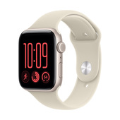 Apple Watch SE (3nd generation) SE 3 GPS + Cellular, Cassa 44 mm in alluminio galassia con Cinturino Sport sabbia - S/M