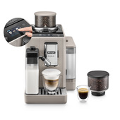 De’Longhi Rivelia - Macchina Automatica per Caffè in Chicchi, 16 bevande one-touch, Display touch Beige (EXAM440.55.BG)