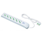 FANTON 40430 prolunghe e multiple 1,5 m 6 presa(e) AC Interno Bianco