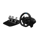 Logitech G Kit da corsa Logitech G923 SE: volante da corsa e pedali G923, TRUEFORCE, vera pelle + leva del cambio Driving Force - Per PS5, PS4, PC, Mac - Nero