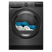 Electrolux EW6HZ1CH8C Libera installazione Caricamento frontale 8 kg Bianco, Nero asciugatrice