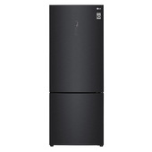 LG GBB569MCAMN Frigorifero combinato 70cm, Classe E, 462L, Wi-Fi, No frost, Nero