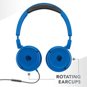 Music Sound Color Foldable Jack 3.5 Cuffie on-ear a filo, con connettore Aux 3.5 e microfono