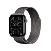 Apple Watch Series 11 GPS + Cellular 42mm Cassa Titanio Ardesia con Loop Milanese Ardesia