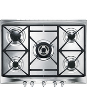 Smeg Cucina SR275XGH2 piano cottura Argento Da incasso 70 cm Gas 5 Fornello(i) Made in Italy