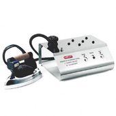 Lelit PS25 ferro da stiro a caldaia 800 W 2,5 L Acciaio inossidabile Nero, Acciaio inox
