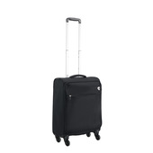 Joia Home 0626CABINAULNERA1 bagaglio Trolley Guscio morbido Nero Lattice, Poliestere