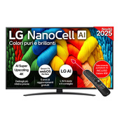 LG NanoCell AI 50NANO81A6A TV Serie NANO81 50'' 4K, α7 Gen8, HDR10, 20W, 3 HDMI con Game Optimizer, Smart TV WebOS 25