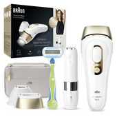 Braun Silk-expert Pro Silk expert Pro 5 PL5159, Epilatore A Luce Pulsata Donna, Per La Rimozione Permanente Dei Peli Visibili A Casa Tua, Bianco/Oro