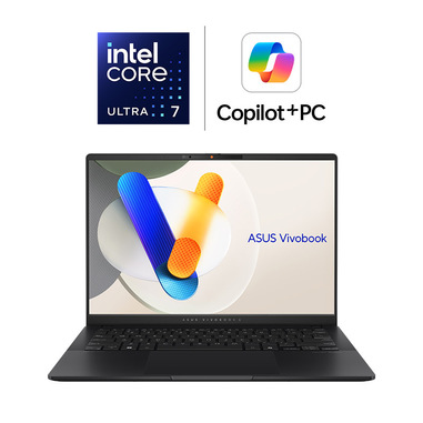 ASUS Vivobook S 14 S5406SA-QD070W Intel Core Ultra 7 Computer portatile 35,6 cm (14") WUXGA 16 GB LPDDR5x-SDRAM 1 TB SSD Wi-Fi 7 (802.11be) Windows 11 Home Nero