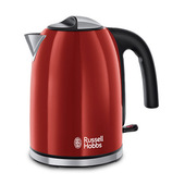 Russell Hobbs 20412-70 bollitore elettrico 1,7 L Nero, Rosso, Acciaio inox