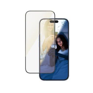 PanzerGlass EyeCare Pellicola in Vetro Temperato iPhone 16 | 15 | Ultra-Wide Fit