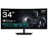 GIGABYTE G34WQC2 Monitor Gaming Curvo 34” WQHD - 3440 x 1440, 1500R, 200Hz, 1ms, 450 cd/m², AMD FreeSync Premium, DisplayHDR 400, HDMI 2.0, Displayport 1.4
