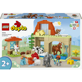 LEGO DUPLO 10416 Cura degli Animali di Fattoria Giocattolo, Giochi Didattici Montessori per Bambine e Bambini da 2 Anni in su