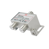 Hama Distributore antenna SAT 1F/2F, 2 vie, corpo metallico, schermato, 5-862 Mhz