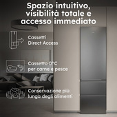 Haier 3D 60 Serie 3 HTR3618CNMG Libera installazione 360 L Argento