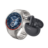 Huawei WATCH GT5 Pro, Cassa 46mm in titanio e cinturino in titanio. Compatibile con iOS e Android. Con FreeBuds 5i in omaggio