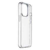 Cellularline Clear Strong - iPhone 15 Pro Custodia rigida con bordi in gomma