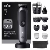 Braun AIO7560 tagliacapelli Nero, Argento 14 Ioni di Litio