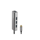 IOPLEE IOPEXTHUB370G hub di interfaccia USB 3.2 Gen 1 (3.1 Gen 1) Type-C 5 Mbit/s Grigio, Metallico