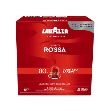 Lavazza Capsule Compatibili Nespresso Qualità Rossa, 80 Capsule