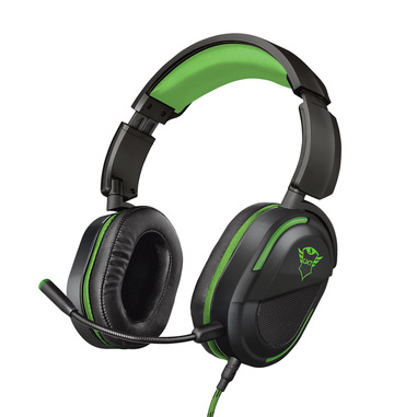 Trust GXT 422G Legion Auricolare Cablato A Padiglione Giocare Nero, Verde