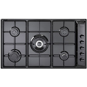 De’Longhi NL 59 DD piano cottura Nero Da incasso 90 cm Gas 5 Fornello(i)