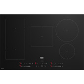 Beko HII85720UFT: Piano a Induzione, 5 Zone con 1 Sezione IndyFlex, 80 cm