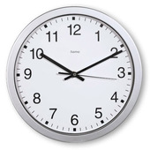 Hama Mallorca Orologio al quarzo Rotondo Argento, Bianco