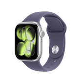 Apple Watch Series 11 GPS + Cellular 42mm Cassa Alluminio Argento con Sport Band Viola Nebbia - M/L