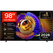 TCL C7L TV 98C7L SQD‑Mini LED da 98", 4K HDR, 3000 nit, 2.176 zone di dimming, Google TV, 144Hz, Dolby Vision & Atmos, Audio Bang & Olufsen