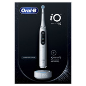 Oral-B iO Spazzolino Elettrico Ricaricabile 10 Bianco,1 Testina, 1 Custodia Da Viaggio ricaricabile, 1 Caricatore Sense