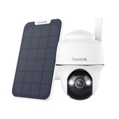 Reolink Telecamera a Batteria 4G LTE Wireless, 2K+ Panoramica e Inclinazione 5MP, Alimentazione Solare Non-Stop, Senza WiFi Go Series G430 con Pannello Solare