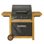 Campingaz Adelaide 3 2218751 barbecue per l'aperto e bistecchiera Zona cottura Gas Nero, Legno 14000 W