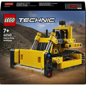 LEGO Technic 42163 Bulldozer da Cantiere, Giochi per Bambini e Bambine di 7+ Anni, Regalo per Amanti dei Veicoli Giocattolo