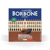 Caffè Borbone Capsule Compatibili sistemaA Modo mio - Miscela Decaffeinato - 50 capsule