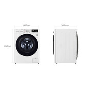 LG F4WV509SAE Lavatrice 9kg AI DD, Classe AAA, 1400 giri, TurboWash, Vapore