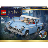LEGO Harry Potter 76470 Ford Anglia Volante Incantata, Macchina Giocattolo con 3 Personaggi, Regalo per Bambine e Bambini 14+
